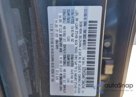 2021 Mazda Cx-30 Preferred из США, поврежденный, VIN 3MVDMBCL8MM204828